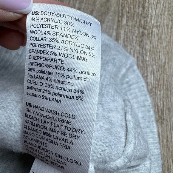 White House Black Market Light Gray Sweater - Picture 5 of 5